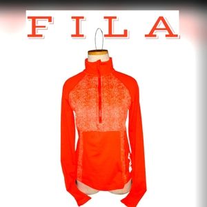 WOMENS FILA PULLOVER FLEECE TRACK JACKET SIZE SMALL